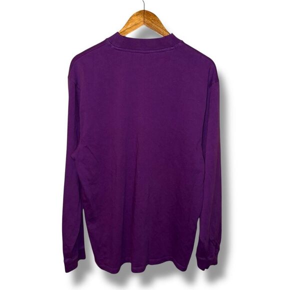 Saturdays New York Mockneck Long Sleeve T-Shirt Sz XL in Purple - Picture 8 of 8